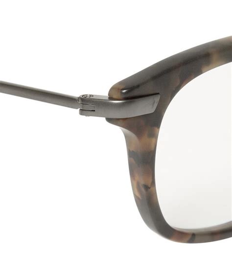 Thom Browne（トムブラウン）の「thom Browne Square Frame Acetate And Metal Optical Glasses（メガネ）」 Wear