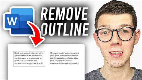 How To Remove Text Box Outline In Word Full Guide Youtube