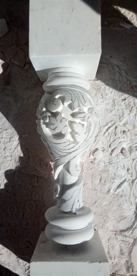 Polished Designer White Marble Pillar At Rs Running Feet In