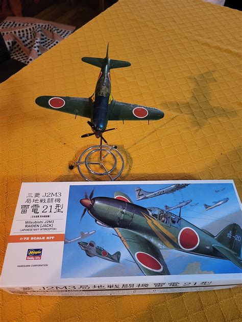 Mitsubishi J M Raiden Jack Plastic Model Airplane Kit