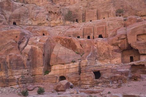 Tombs In Petra Stock Image Image Of Middle Rock Jordan 53549671