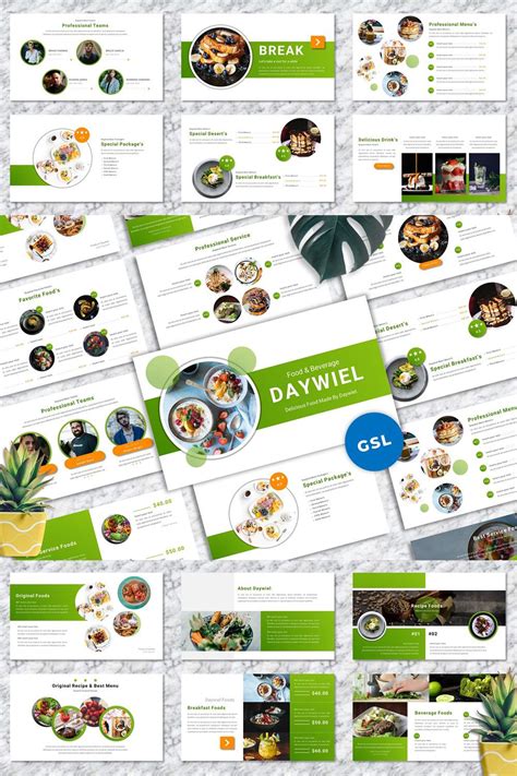 Introducing Daywiel Food Beverage Googleslide Template This