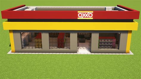 Cómo Construir Un Oxxo En Minecraft Cómo Hacer Una Tienda Oxxo En