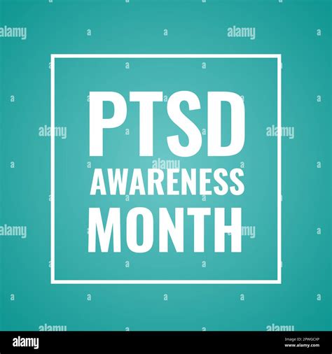 National Ptsd Awareness Month Typography Poster Post Traumatic Stress