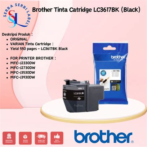 Jual BROTHER Tinta LC 3617BK LC3617BK CMY ORIGINAL LC3617 For MFC