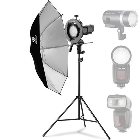 Kit Suporte Para Flash Speedlite Godox S Sombrinha E Trip M