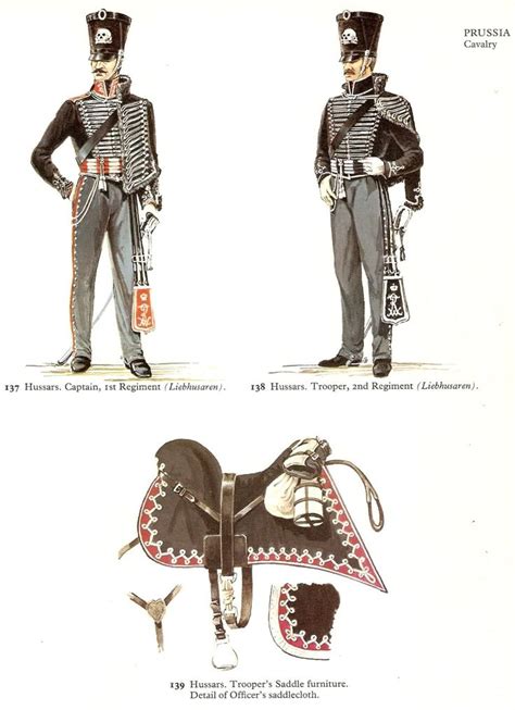 Prussian Lieb Hussar Uniforms Military Uniform Napoleonic Wars Hussar