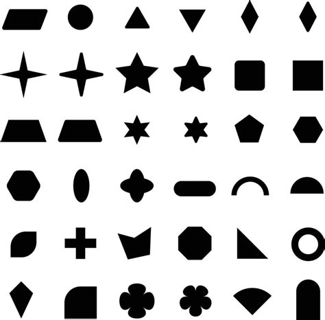 Primitive Shape Basic Shape Collection Vector Art At Vecteezy