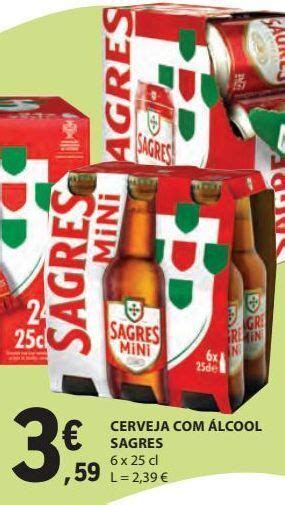 Promoção Cerveja sagres mini em E Leclerc