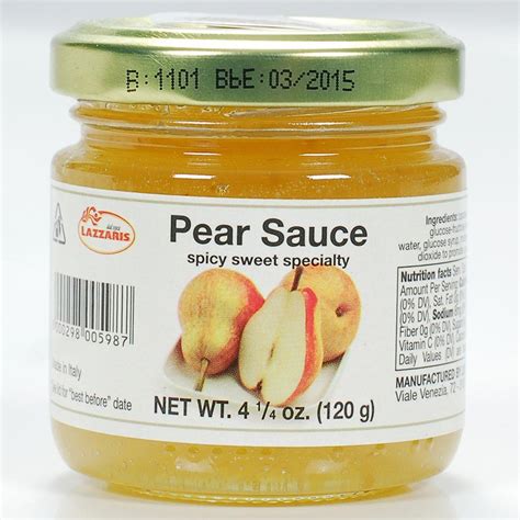 Pear Sauce Mostarda By Lazarris Buy Condiments Online At Gourmet Food Store