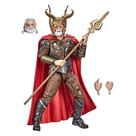 Hasbro Marvel Legends Series 6-inch Scale Action Figure Toy Odin, Includes Premium Design and 4 ...