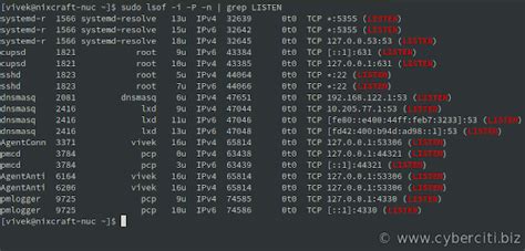 How To Check Open Ports In Linux Using The CLI NixCraft