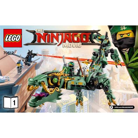 Lego Green Ninja Mech Dragon Set Instructions Brick Owl Lego