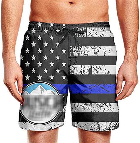 Arcikerse Patriotism Mens Beer Swim Trunks Independence Day American