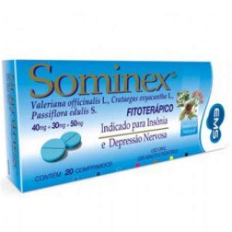 Comprar Sominex Com 20 Comprimidos Ems Drogaria Nova Esperança