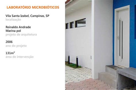 Laborat Rio Microbi Ticos Reinaldo Andrade Arquitetura