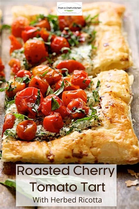 Roasted Cherry Tomato Tart With Herbed Ricotta Cherry Tomato Tart