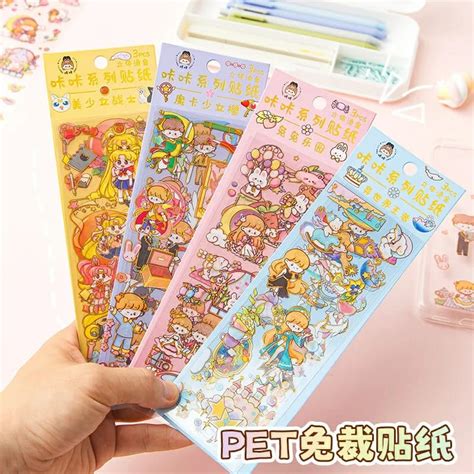 3 Sheet Kawaii Stickers Set - Preeti