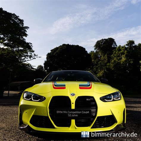 Baureihenarchiv für BMW Fahrzeuge BMW M4 Competition Coupé 50 Jahre