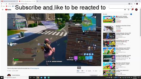 Reacting To Subscribers Fortnite Montages Youtube