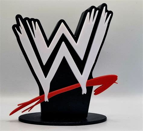 WWE / WWF Scratch Free Standing Logo. Size 4in X 5in. - Etsy