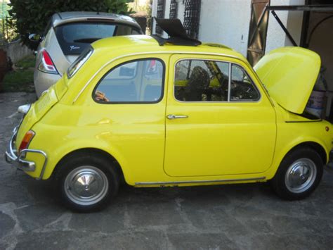 1970 Fiat 500 110f L Italian Vintage Car Yellow Extra Luxury Classic Fiat 500 1970 For