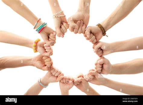 People Putting Hands Together As Symbol Of Unity Stock Photo Alamy