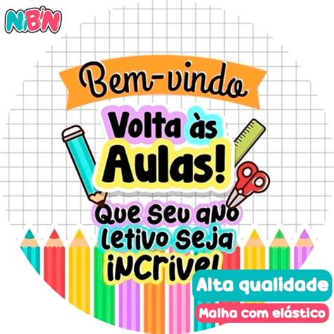 Painel Redondo Tecido Sublimado Volta Aulas Abc Escola Shopee Brasil