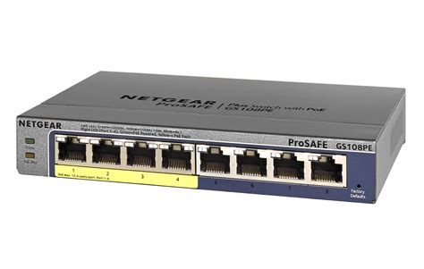 NETGEAR ProSAFE GS108PE Gigabit Smart Managed Plus Switch 8 Port 1G