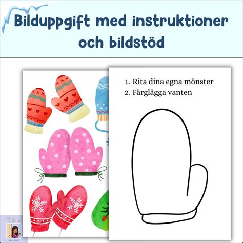 Vinter Bilduppgift Vantar Teach Academy