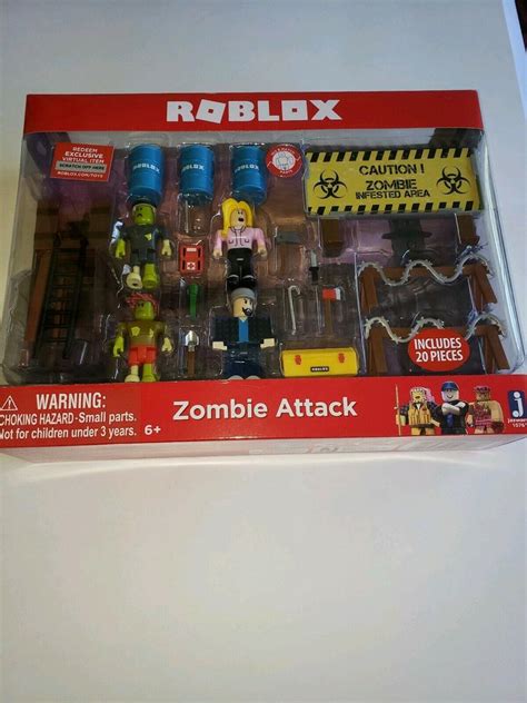 NEW Roblox Zombie Attack Playset, Exclusive Virtual Item and Collectors Edition | #1993732800