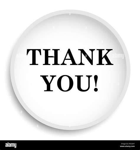 Thank you icon. Thank you website button on white background Stock Photo - Alamy