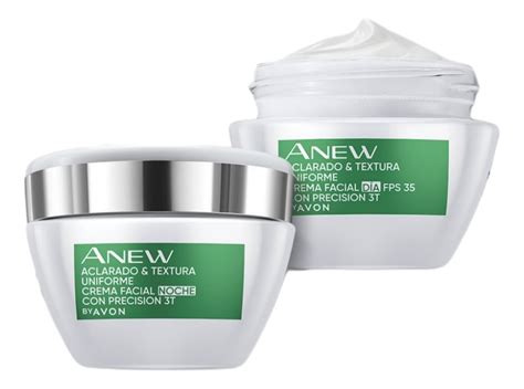 Anew Aclarado Y Textura Uniforme Crema Facial Día Y Noche Meses sin