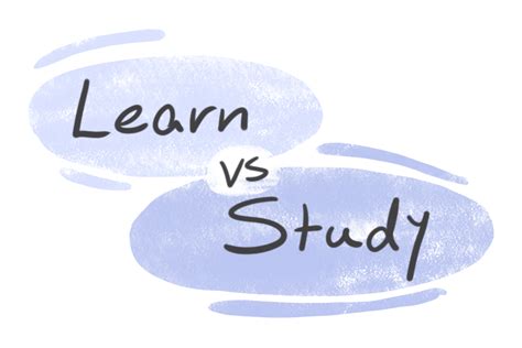 Learn Vs Study In English LanGeek