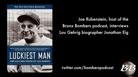 Interview With Lou Gehrig Biographer Jonathan Eig Youtube