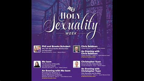 Chris Seidman Holy Sexuality Week Abilene Christian University