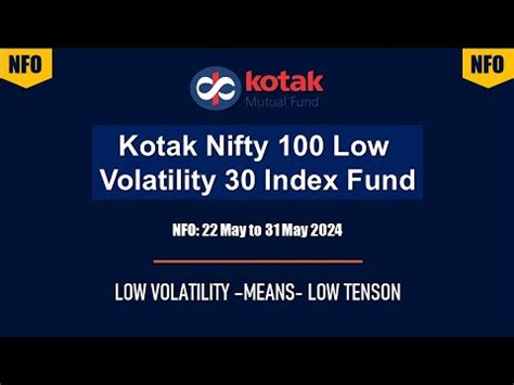 Kotak Nifty 100 Low Volatility 30 Index Fund NFO Review In Hindi