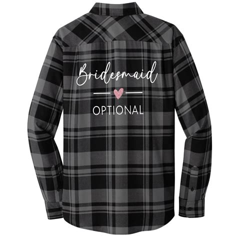 Bride And Bridesmaid Flannel Shirts Personalized Brides