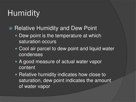 Ppt Atmospheric Humidity Powerpoint Presentation Free Download Id