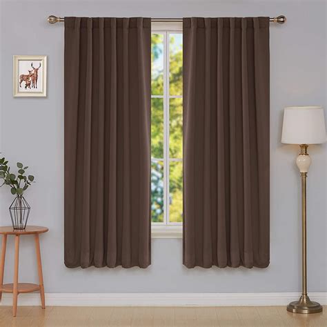 Deconovo Room Darkening Curtains Back Tab and Rod Pocket Curtains ...