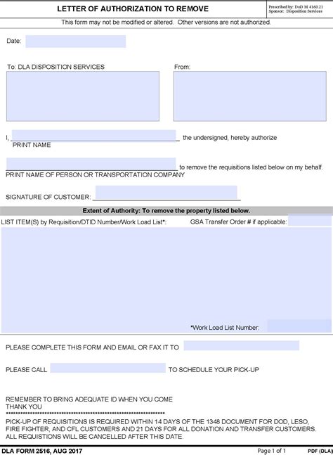 Loa Letter Of Authorization Sample Fill Online Printable Fillable