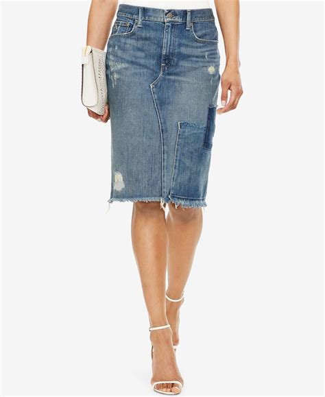 Polo Ralph Lauren Denim Pencil Skirt Skirts Women Macys Denim