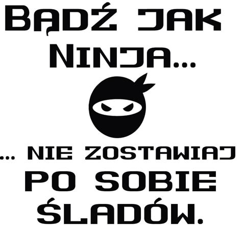 Śmieszna naklejka na WC NINJA 5 Naklejki na WC sklep internetowy