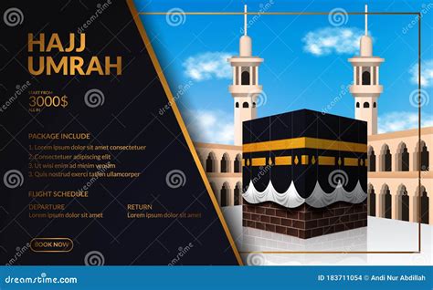 Modern Elegant Luxury Hajj And Umrah Tour Travel Poster Flyer Banner