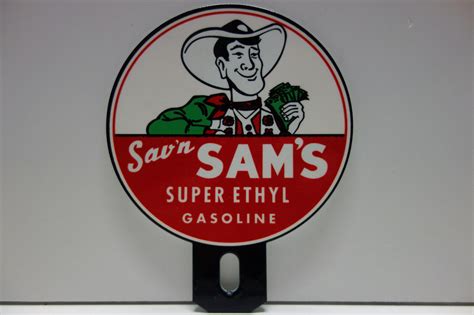 SAV N SAM S SUPER ETHYL GASOLINE 4 5 8 High By 3 3 4 Wide DISPLAY