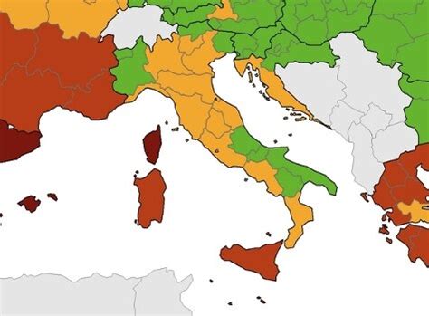 Covid Sicilia E Sardegna Tornano Rosse Nella Mappa Dell Ecdc Rai News