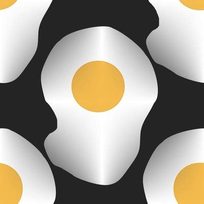 Fried Egg Fabric Wallpaper And Home Decor Spoonflower