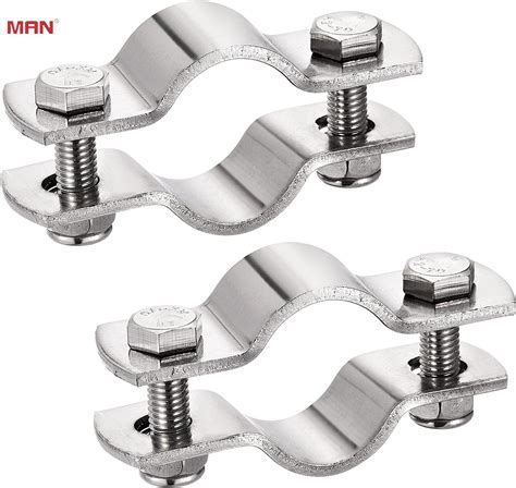 Mm Sanitary Stainless Steel Heavy Duty Double Bolt Pipe Clamp Pipe