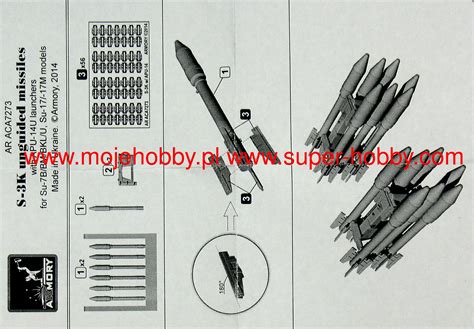 S K Unguided Missiles W Apu U Rack Armory Models Group Aca