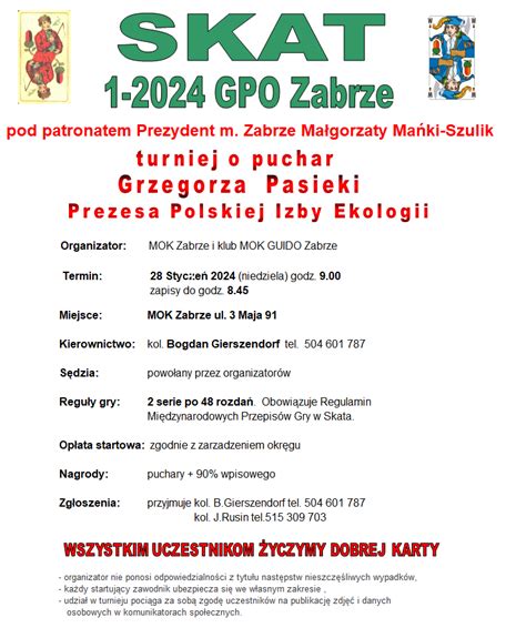 PZSkat pl Polski Związek Skata 1 2024 GPO Zabrze GUIDO